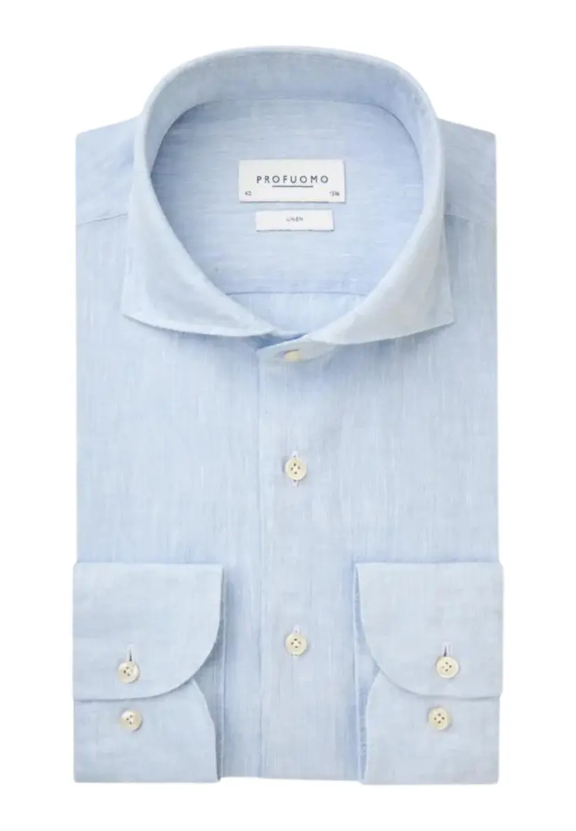 Profuomo | Shirt x-cutaway sc sf blue blue