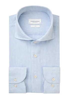 Profuomo | Shirt x-cutaway sc sf blue blue