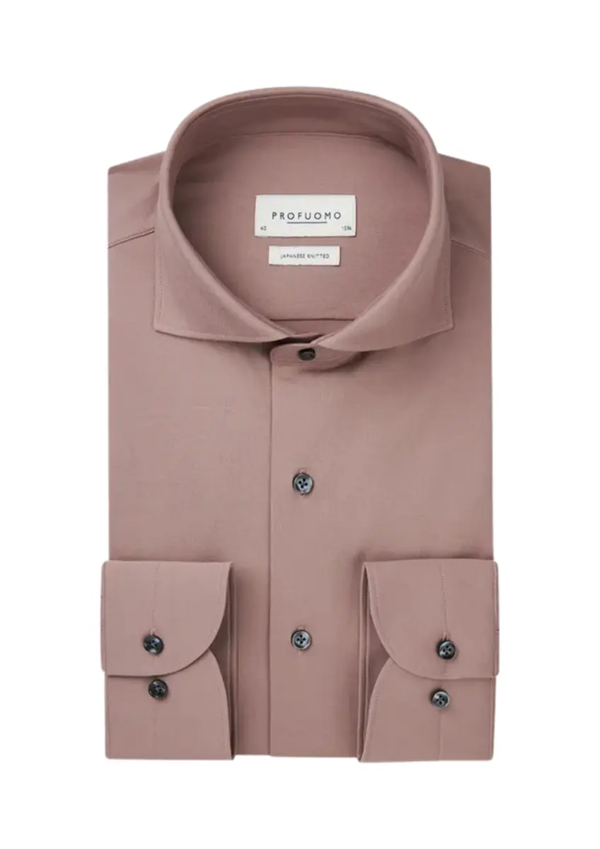Profuomo | Shirt x-cutaway sc sf d.pink