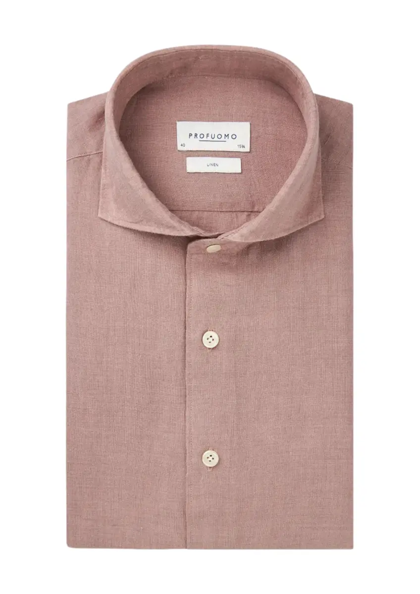 Profuomo | Shirt x-cutaway sc sf d.pink