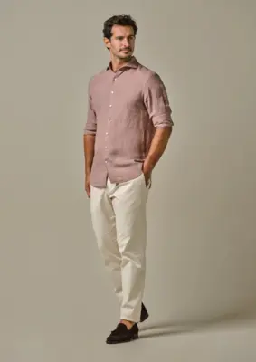 Profuomo | Shirt x-cutaway sc sf d.pink
