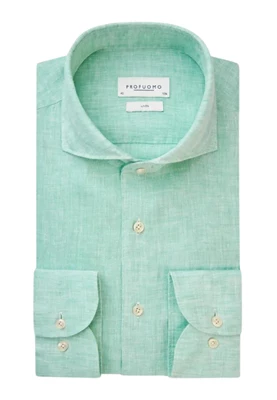 Profuomo | Shirt x-cutaway sc sf green green