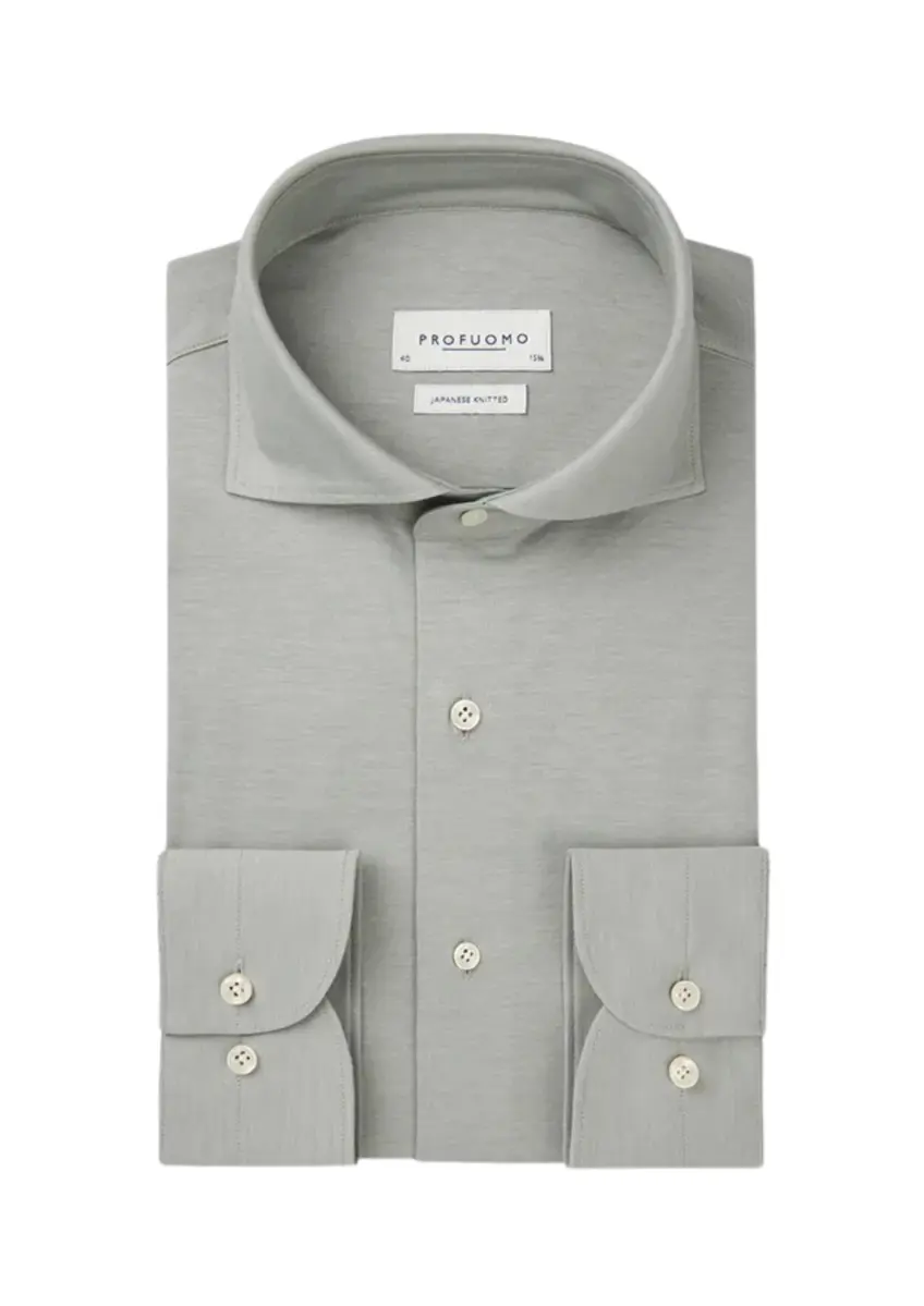 Profuomo | Shirt x-cutaway sc sf green