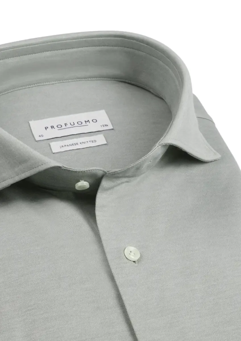 Profuomo | Shirt x-cutaway sc sf green