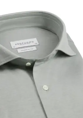 Profuomo | Shirt x-cutaway sc sf green
