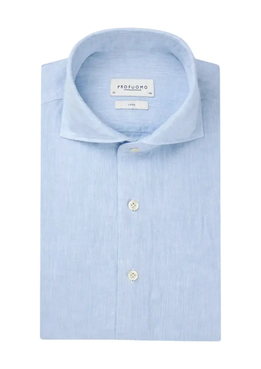 Profuomo | Shirt x-cutaway sc sf l.blue