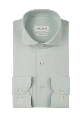 Profuomo | Shirt x-cutaway sc sf l.green light green