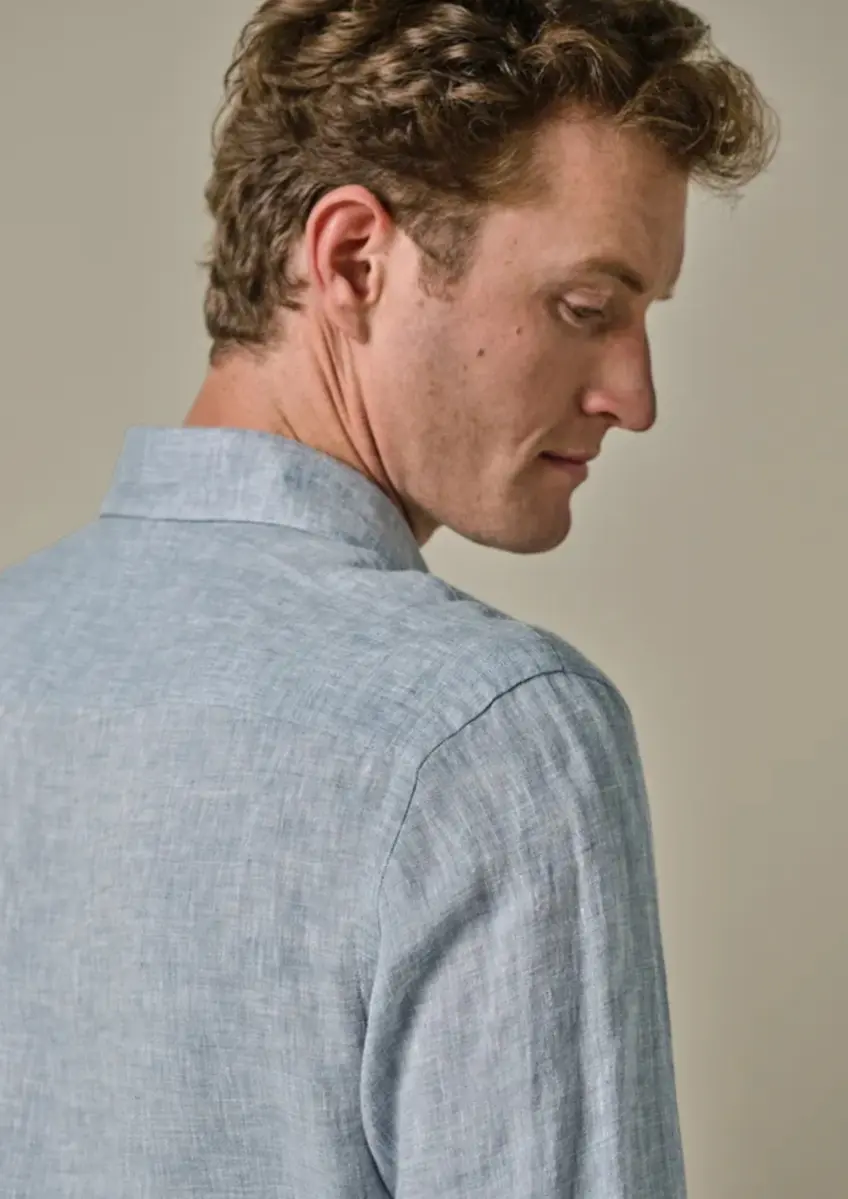 Profuomo | Shirt x-cutaway sc sf m.blue