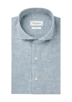 Profuomo | Shirt x-cutaway sc sf m.blue