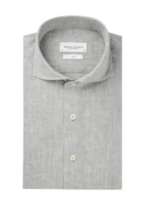 Profuomo | Shirt x-cutaway sc sf m.green