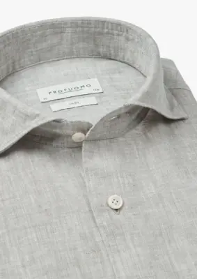 Profuomo | Shirt x-cutaway sc sf m.green