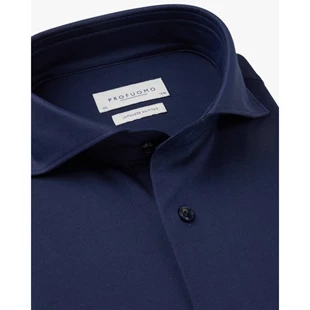Profuomo | Shirt x-cutaway sc sf mid blue mid blue