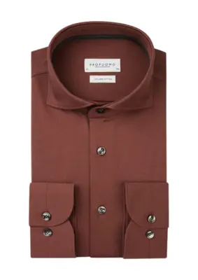 Profuomo | Shirt x-cutaway sc sf tuscan red