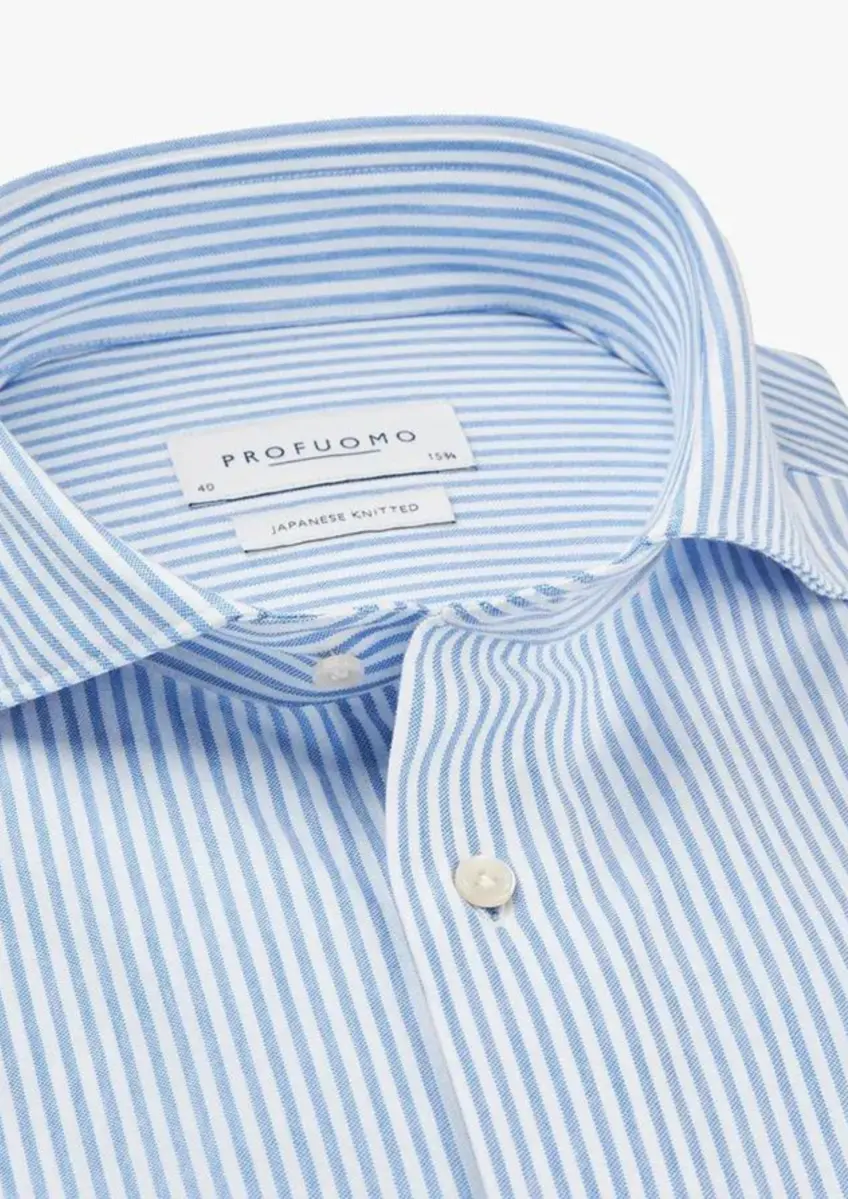 Profuomo | SHIRT X CUTAWAY SF SC BLUE STRIPE Blue