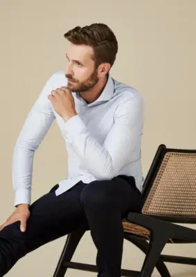 Profuomo | SHIRT X CUTAWAY SF SC BLUE STRIPE Blue
