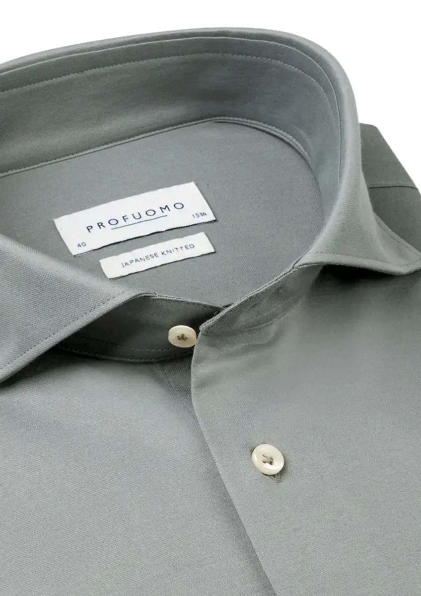 Profuomo | Shirt x-cutaway sf sc green green