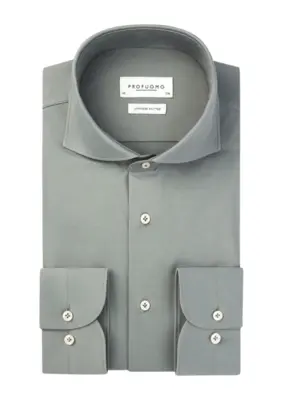 Profuomo | Shirt x-cutaway sf sc green green