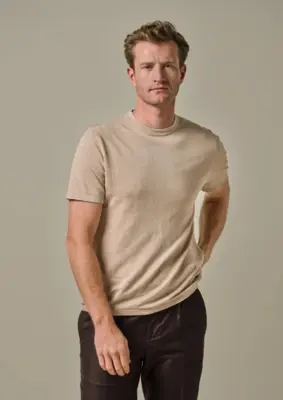 Profuomo | T-shirt crew neck ss beige
