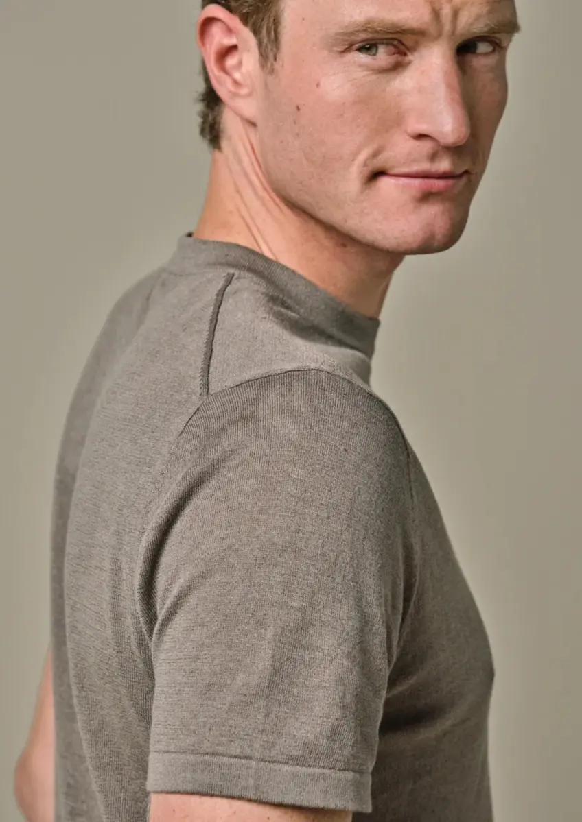 Profuomo | T-shirt crew neck ss brown