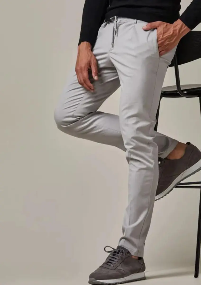 Profuomo | TROUSER SPORTCORD LIGHT GREY Light grey