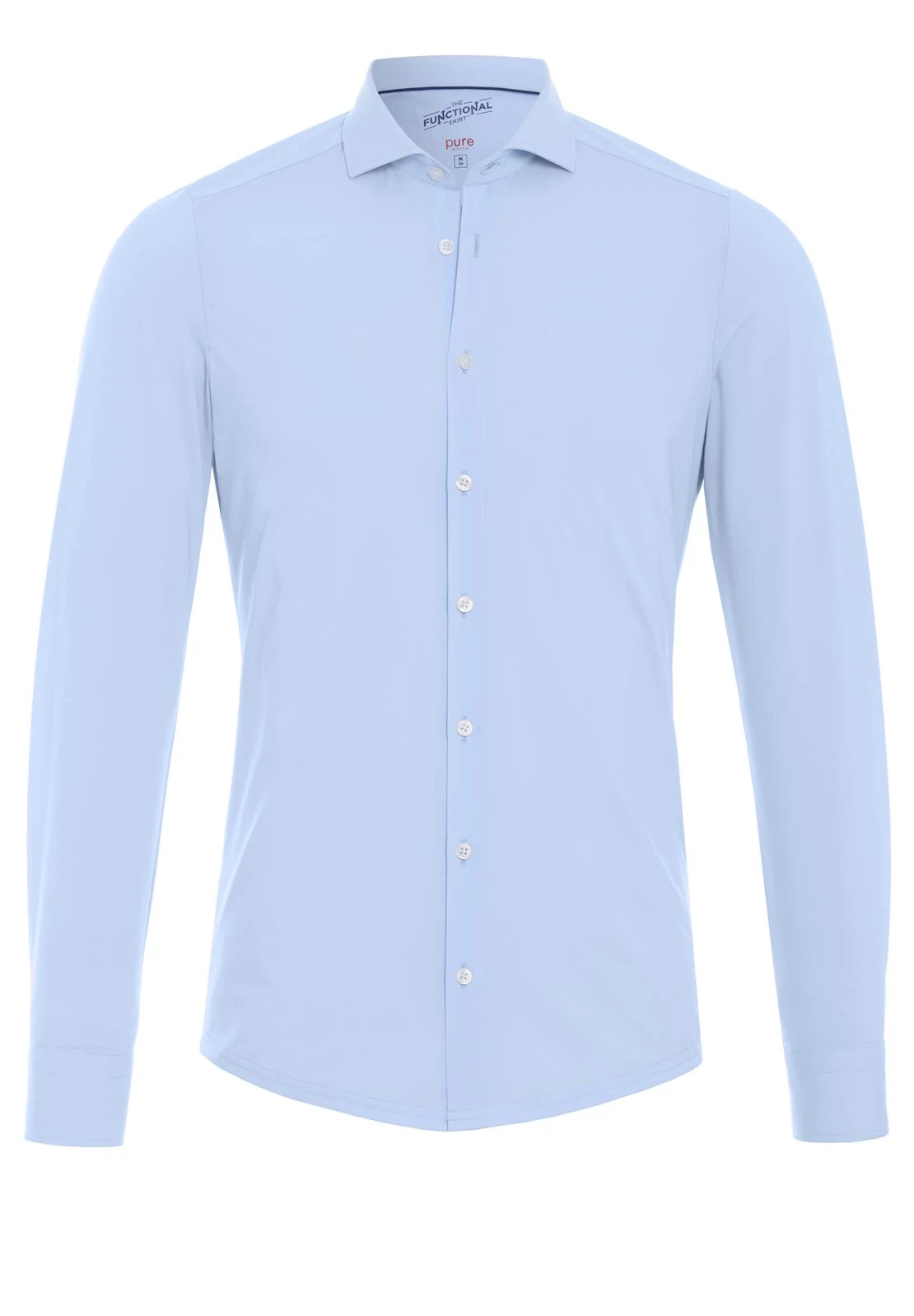 Pure | functional shirt longsleeve plain light blue