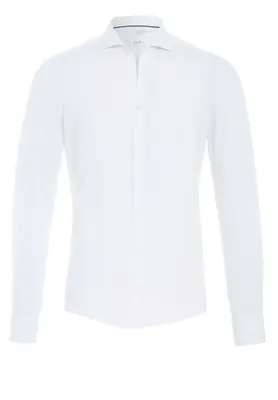 Pure | functional shirt longsleeve white plain