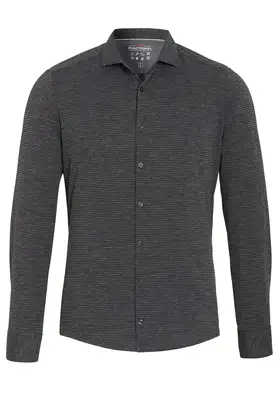 Pure | PURE- Functional shirt longsleeve dark brown plain