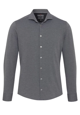 Pure | PURE- Functional shirt longsleeve grey plain