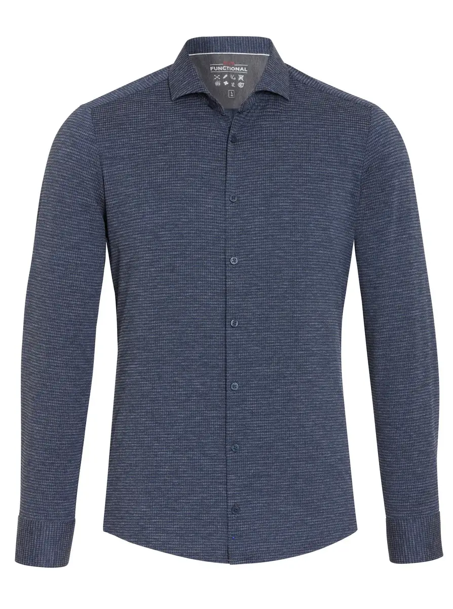 Pure | PURE- Functional shirt longsleeve plain navy