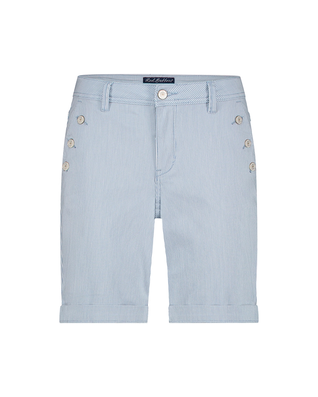 Red Button | Bibette short denim stripe