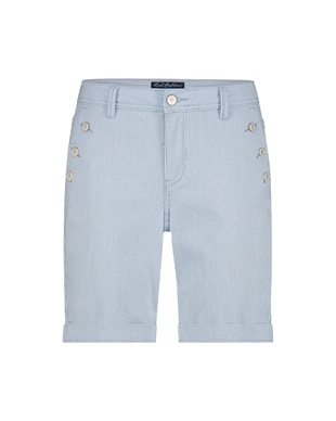 Red Button | Bibette short denim stripe