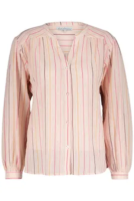 Red Button | Blouse lurex stripe soft pink