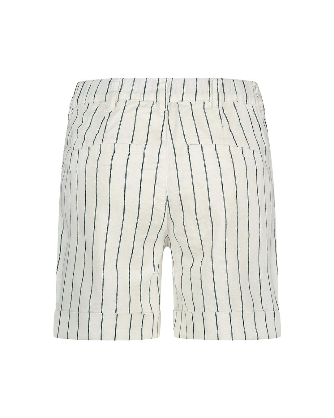 Red Button | Cleo short cotton linen stripe