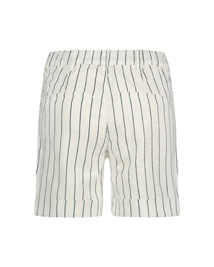 Red Button | Cleo short cotton linen stripe