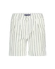Red Button | Cleo short cotton linen stripe