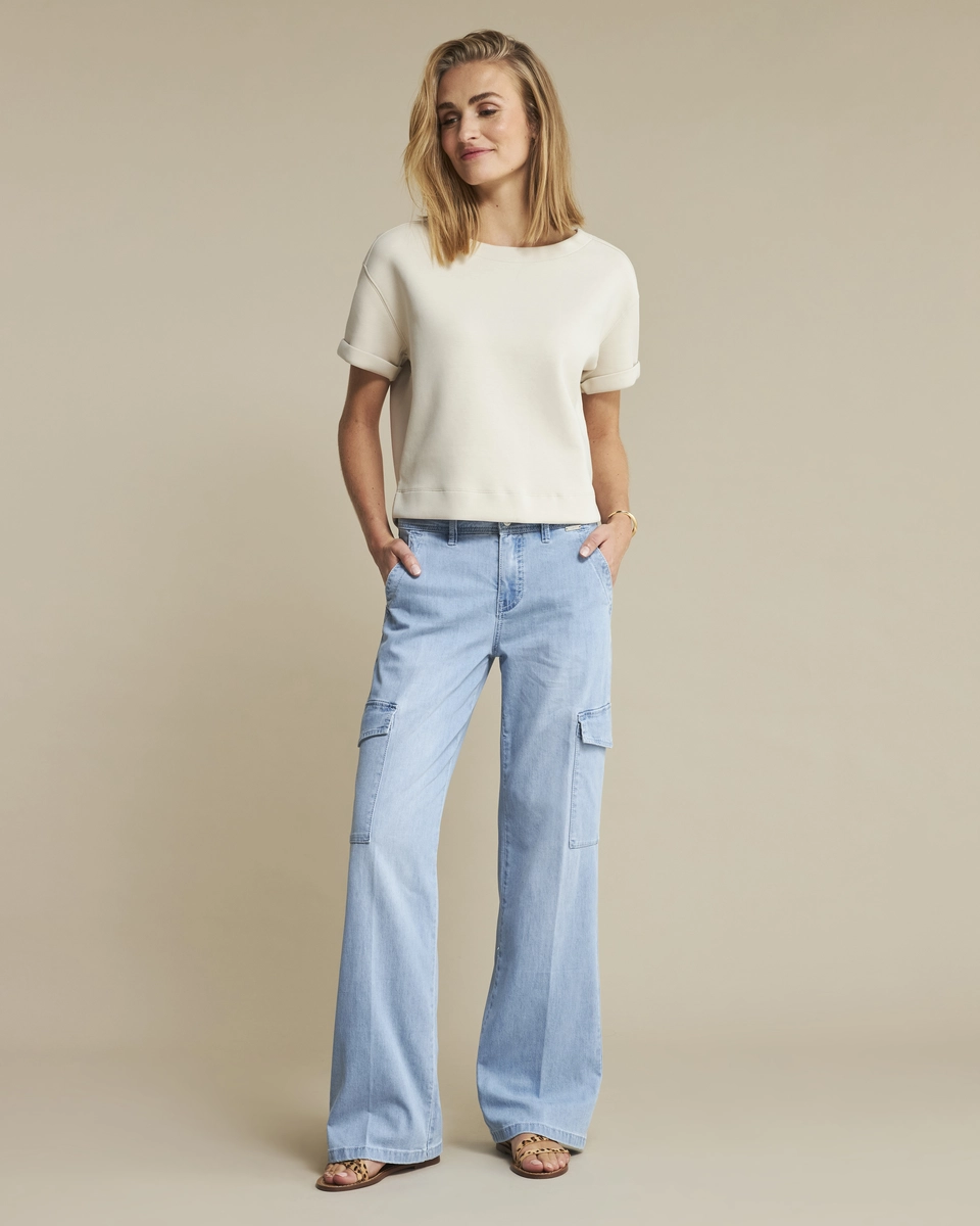 Red Button | Colette cargo denim