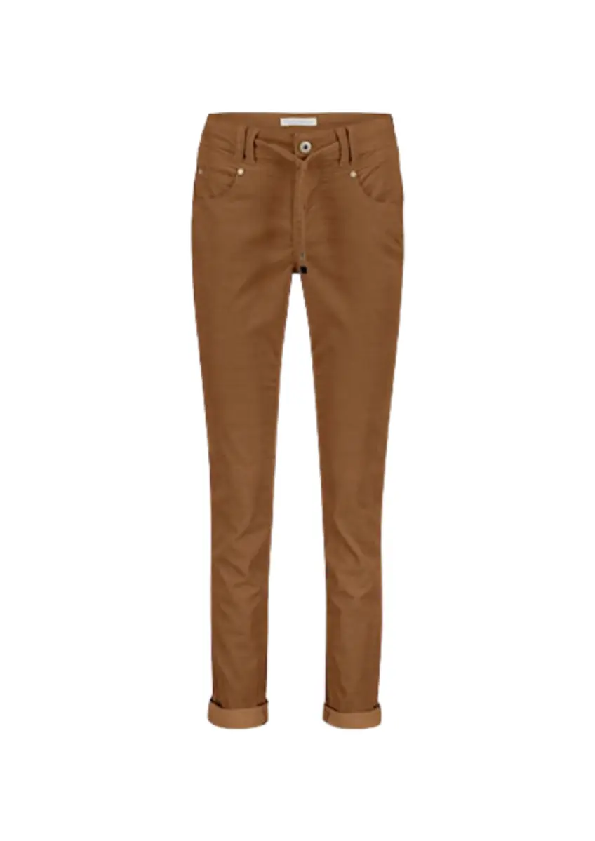 Red Button | Relax fine cord Cognac