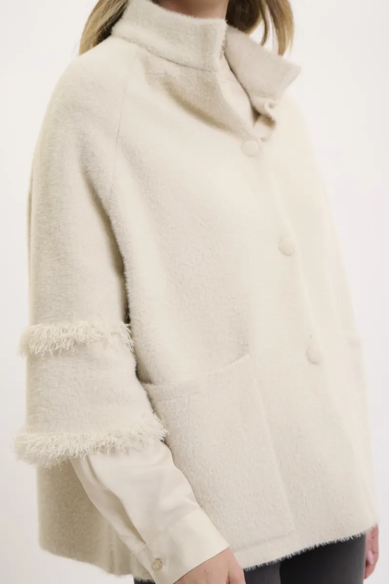 Rino&Pelle | Cape with fringe detail