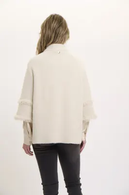 Rino&Pelle | Cape with fringe detail