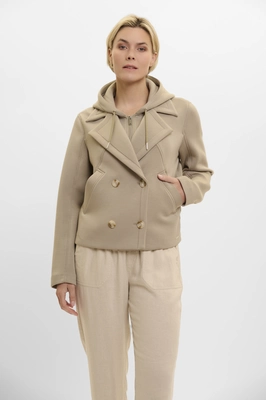 Rino&Pelle | Double breasted jacket with detachable hood collar