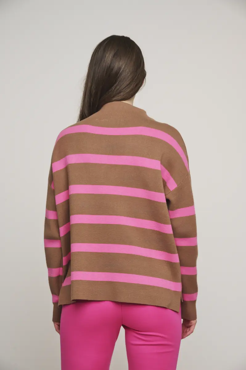 Rino & pelle | Mock neck stripe sweater