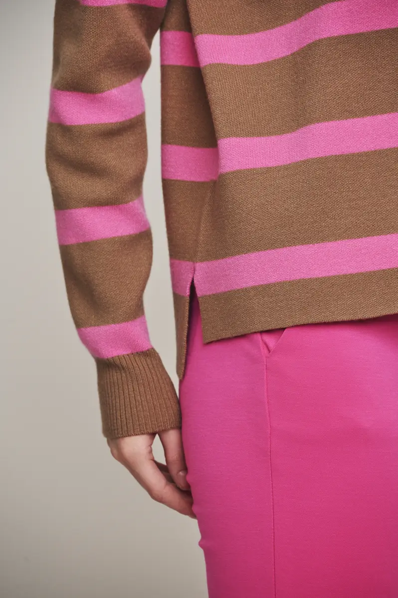 Rino & pelle | Mock neck stripe sweater