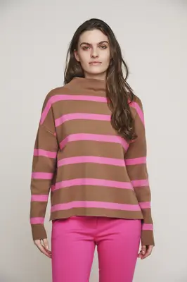 Rino & pelle | Mock neck stripe sweater