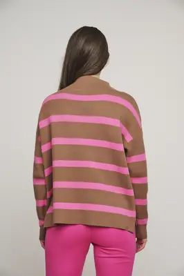 Rino & pelle | Mock neck stripe sweater