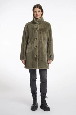 Rino&Pelle | Single breasted fake fur coat