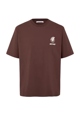 Sa wind uni t-shirt 11725 brown stone fossil
