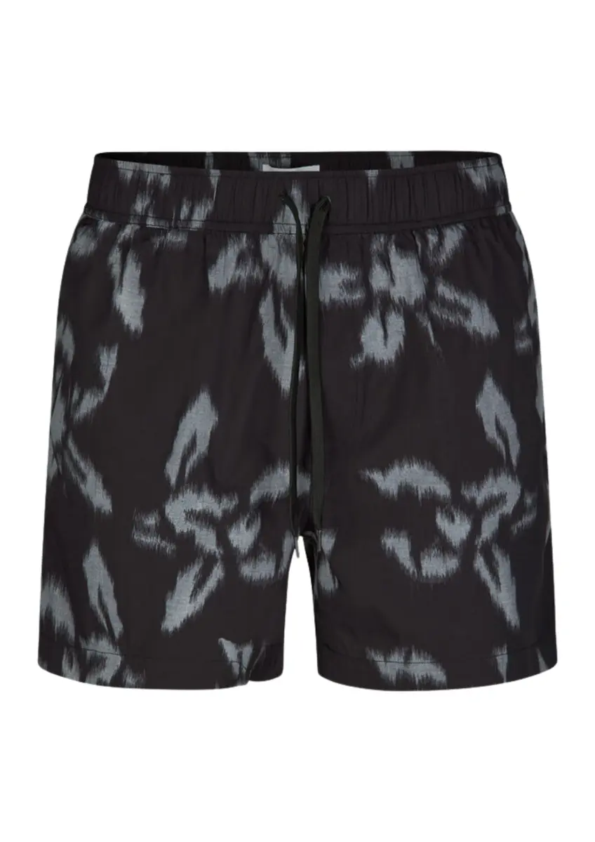 Samsoe Samsoe | Moses swim shorts aop 14702 brown stone fossil