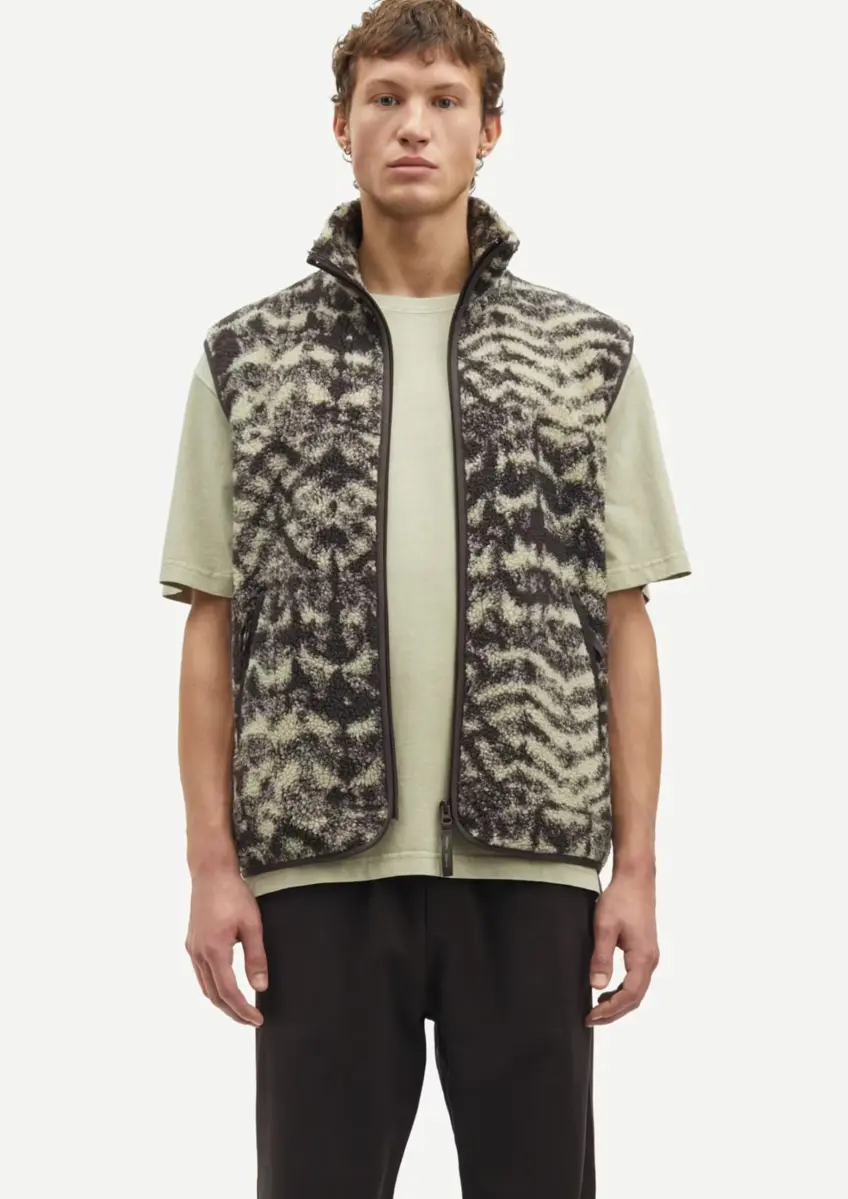Samsoe Samsoe | Rune zip vest aop 11705
