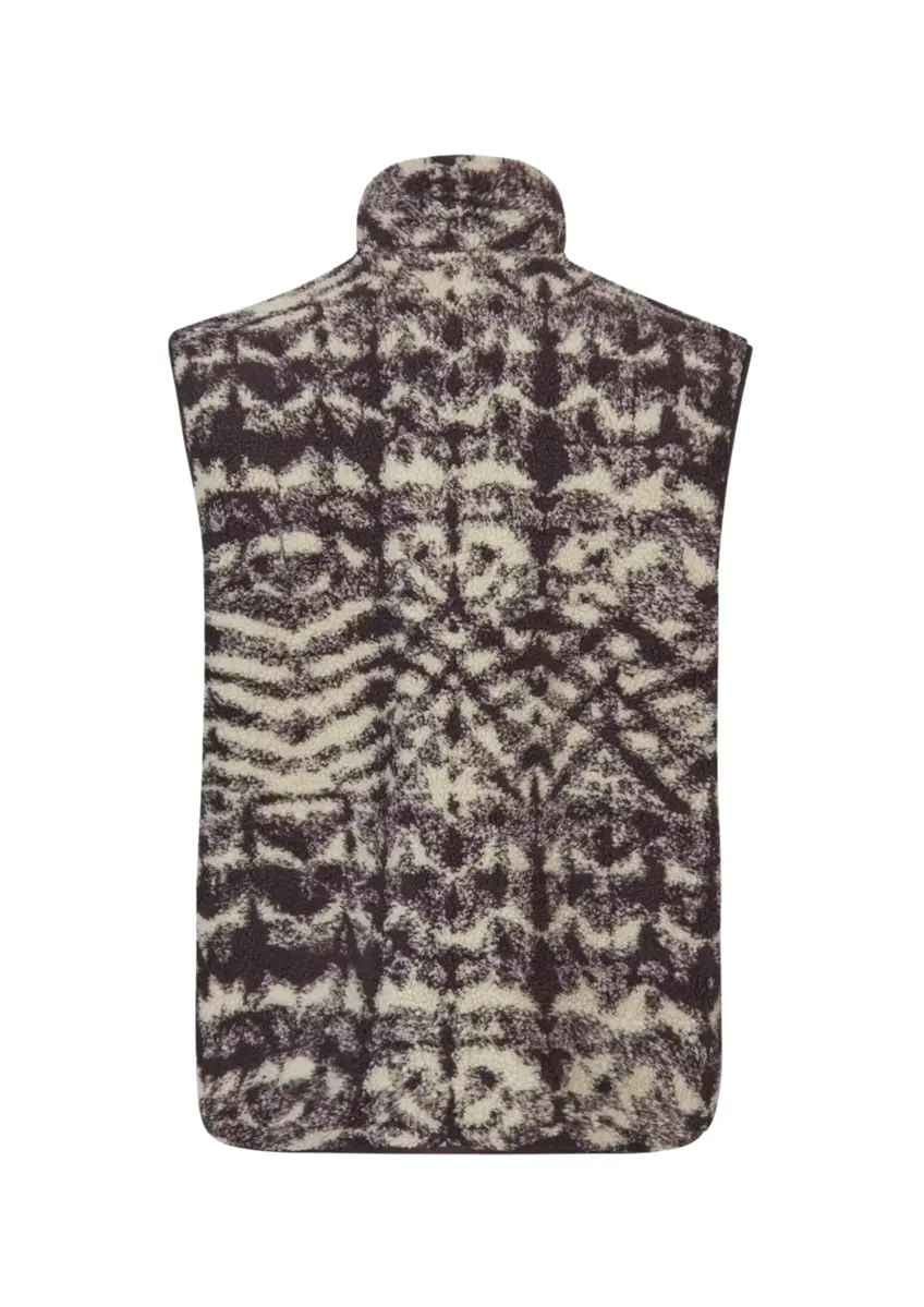 Samsoe Samsoe | Rune zip vest aop 11705