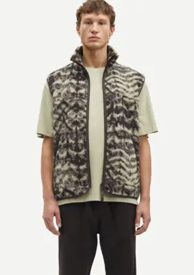 Samsoe Samsoe | Rune zip vest aop 11705
